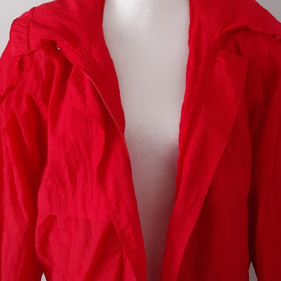 VTG Nylon Drawstring Jacket Medium - Picture 4 of 5